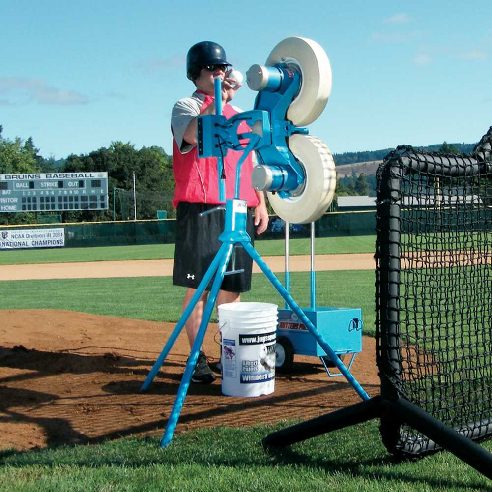 JUGS Curveball Baseball Pitching Machine, Gooseneck Design. M1000