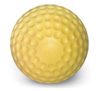 JUGS Sting-Free 9 inch Yellow Dimpled Baseballs Polyurethane, Dozen (12). B1000