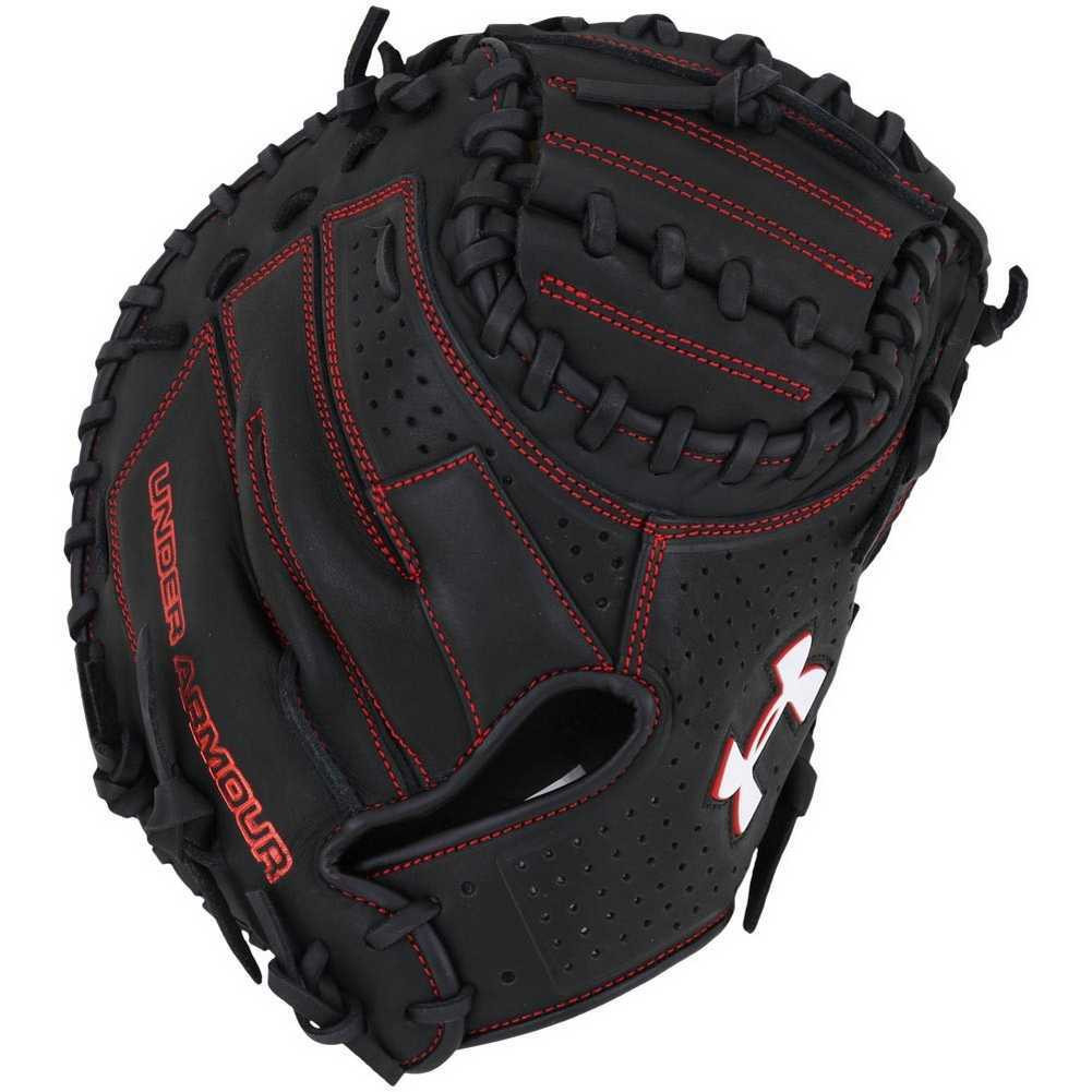 Under Armour YOUTH Deception Series Catchers Baseball Glove Black/Red. UACM200Y Sports Diamond