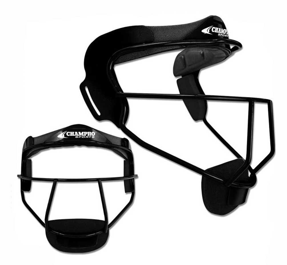 CHAMPRO SPORTS The Grill Catchers Face Mask, Softball, Adult Black