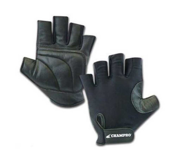 CHAMPRO Padded Palm Baseball/Softball Catchers Glove A058 (Black, One