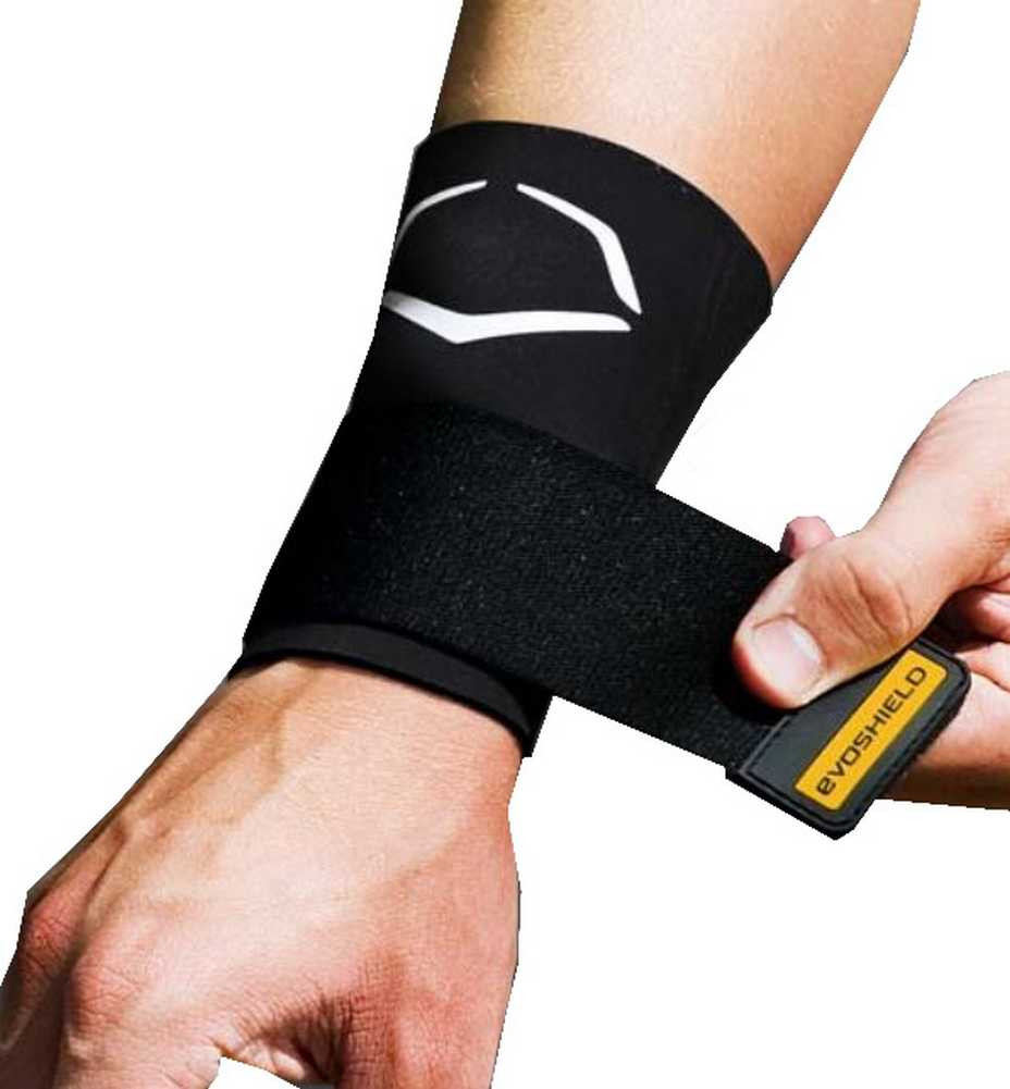 Evoshield Compression Wrist Guard with Performance Elastic Strap, Black