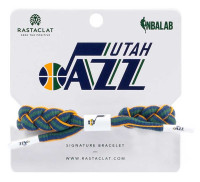 Rastaclat Basketball Utah Jazz Adjustable Knotted Bracelet - Navy & Green