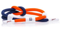 Rastaclat Baseball Detroit Tigers Outfield Knotted Bracelet - Orange & Navy