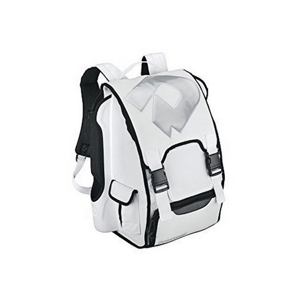 DeMarini Black Ops Baseball Backpack Bat & Equipment Bag White Nylon