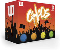 Wilson Unisex WGWR69050 Chaos Golf Balls - 24-Balls - Colored