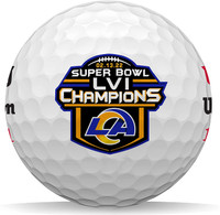 Wilson DUO Soft+ NFL Super Bowl LVI Champs Los Angeles Rams Golf Balls (12-pack)