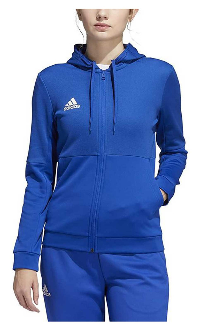 Adidas Women's TI FZ Full-Zip Jacket, Moisture Wicking - Royal Blue/White -  Sports Diamond
