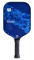 Wilson Echo Camo Pickleball Paddle, Fiberglass Composite Classic Shape - Blue