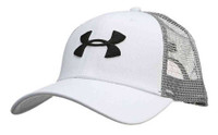 Under Armour Men's UA Adjustable Snapback Hockey Cap Hat White/Steel 1264021