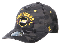 Zephyr LSU Tigers Night Patrol Camo Adjustable Baseball Cap - Black/Gray