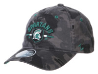 Zephyr Michigan State Spartans Night Patrol Camo Adjustable Baseball Cap - Black