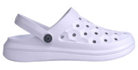 Joybees Varsity Clog - Lightweight & Soft Honeycomb Athletic Sandal - White