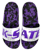 Hype Unisex Kansas State University Wildcats Slydr Slide Sandals - Royal Purple