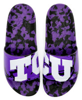Hype Unisex Texas Christian University Slydr Slide Sandals - Purple/White