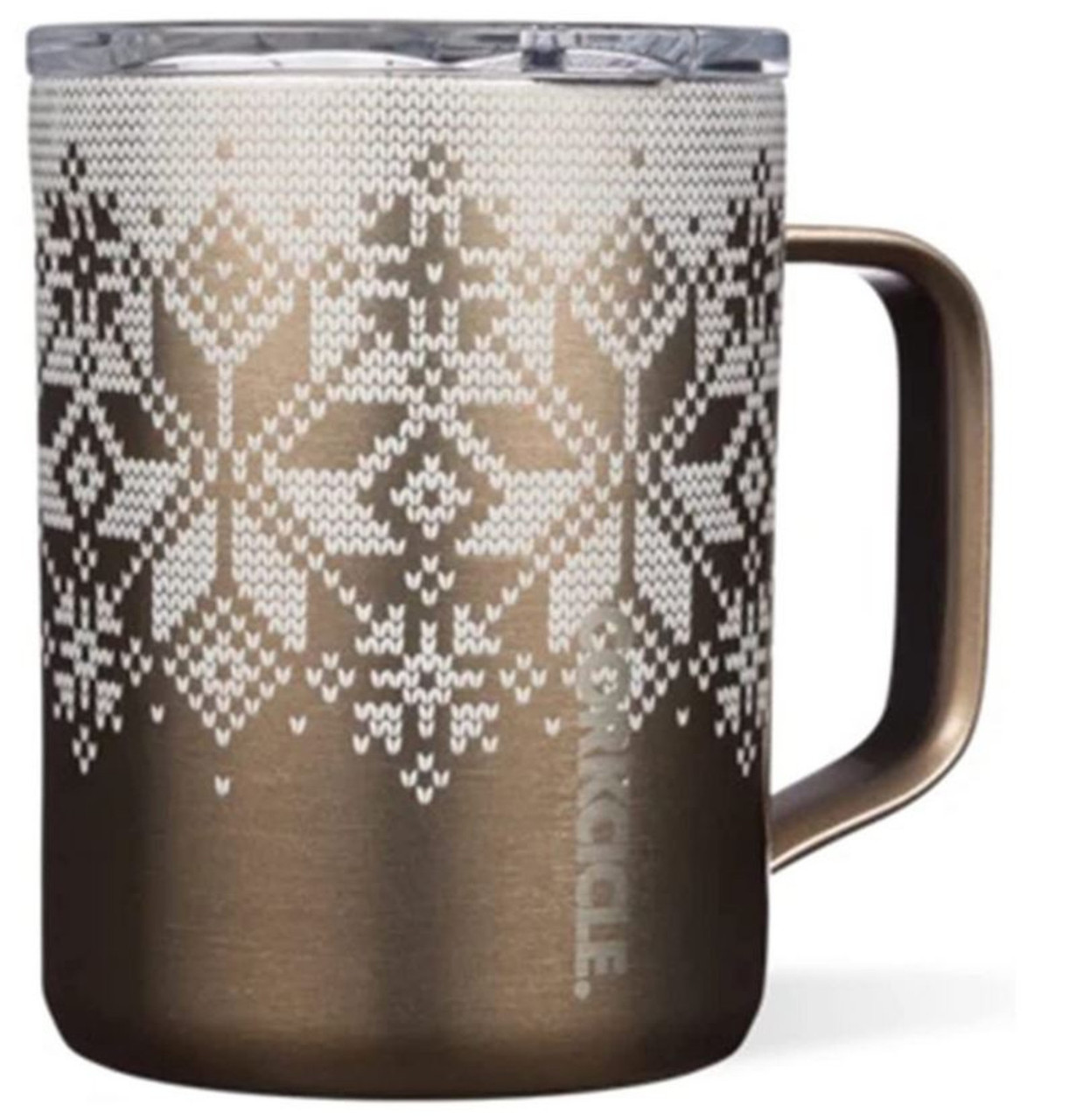 Corkcicle 16 oz Triple Insulated Stainless Steel Mug With Handle