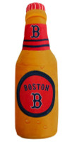 Pets First Boston Red Sox Beer Bottle Squeaker Plush Dog Toy - Brown/Red