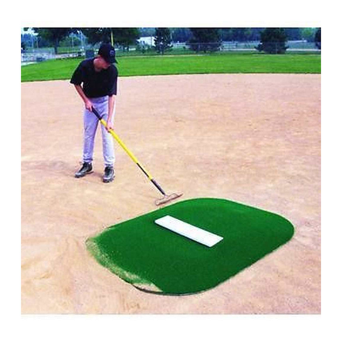 Portolite 6" High Portable Baseball Pitching Game Mound 48"x68"x6"H IOP