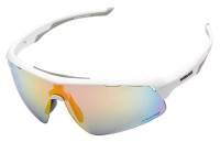 Rawlings 2001 Unisex Adult Sport Sunglasses- White Frames & Orange Mirror Lenses