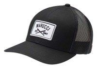 Marucci Men's Cross Patch Adjustable Snapback Mesh Trucker Hat - Black