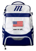 Marucci Honor The Game USA Flag Patches Dynamo Baseball Bat Pack - White/Navy