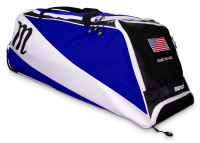 Marucci Honor The Game Heavy-Duty Wheeled Sport Utility Bag - Royal Blue/White