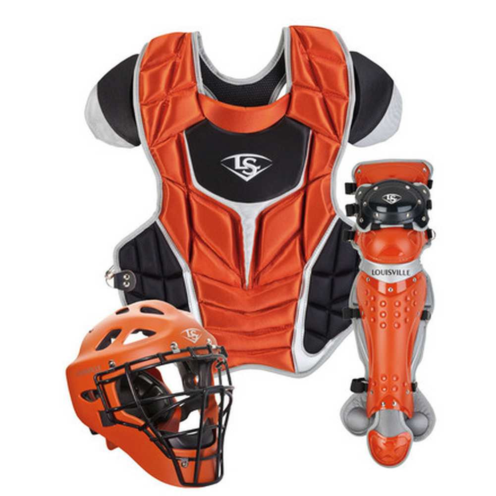 Louisville Slugger Series Adult 3-pc Catcher's Set Burnt Orange