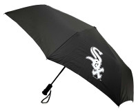 Storm Duds Chicago White Sox 42” Automatic Folding Umbrella W/Flashlight – Black