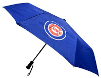 Storm Duds Chicago Cubs 42” Automatic Folding Umbrella With Flashlight – Blue