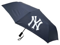 Storm Duds New York Yankees 42” Automatic Folding Umbrella With Flashlight– Navy