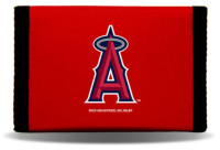 Rico Industries MLB LA Angels Tri-Fold Nylon Multi-Slot Wallet - Red