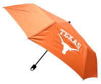 Storm Duds Texas Longhorns 42” Mini Folding Umbrella With Storm Clip – Orange