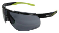 Rawlings LTS Men's Adult Sport Sunglasses– Black & Green Frame With Smoke Lenses
