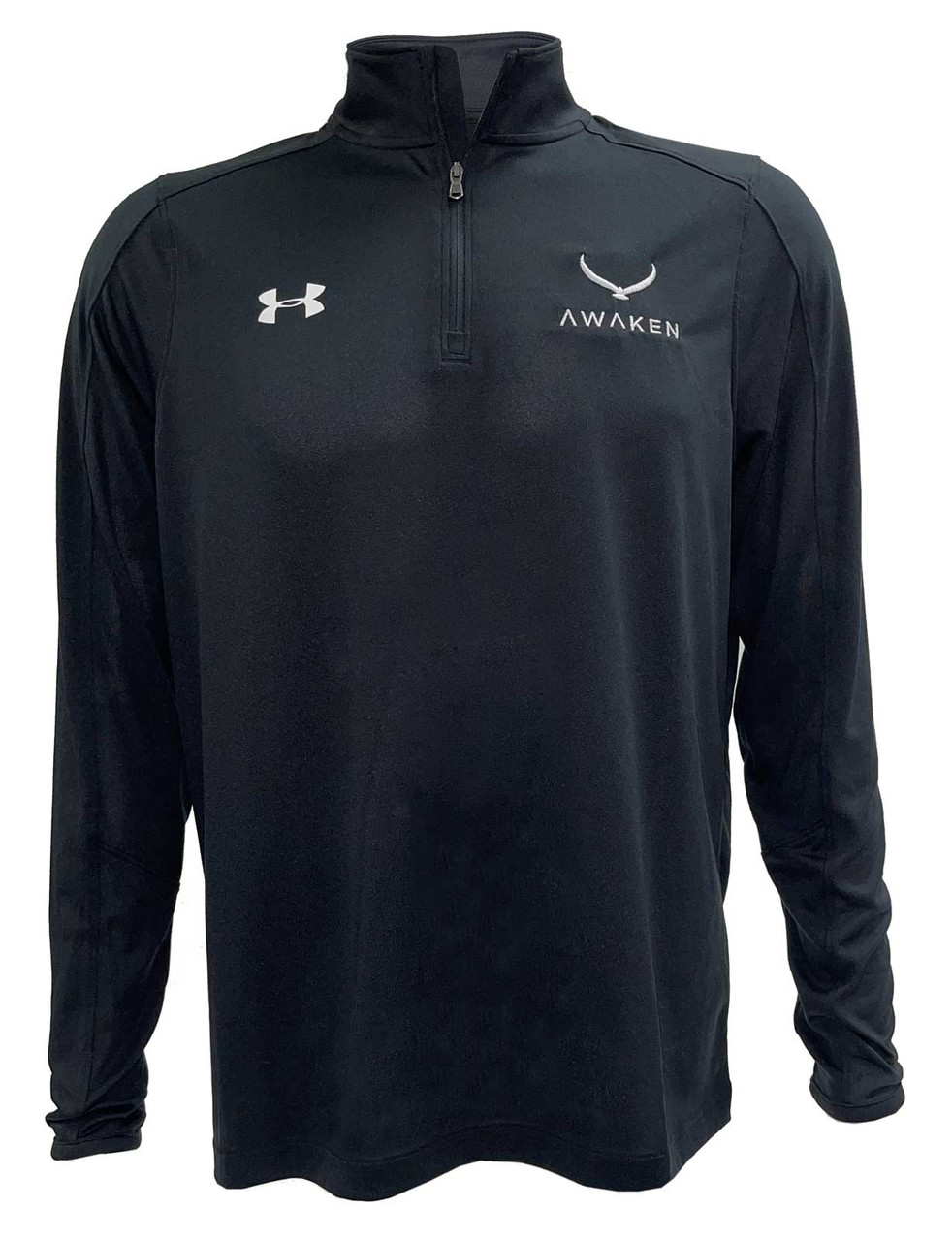 Under Armour Men's Long-sleeve � Zip Athletic Pullover Shirt Top Athletic  (M) - Sports Diamond