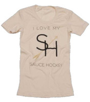 Sauce Hockey Women's "Ring Leader" Short Sleeve T-Shirt - Cream Color F11W1007