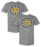 Adidas Men's NHL Boston Bruins Hockey (2 Pack) Crew Neck Tees T-Shirt MA (L)