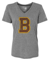 Adidas Women's NHL Boston Bruins Hockey V-Neck Tee T-Shirt Massachusetts (S)