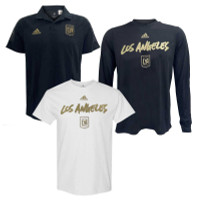 Adidas Mens MLS LA Football Club (3 Pack) Polo Shirt & 2 Tees T-Shirt Soccer (M)