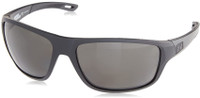 Under Armour Men's UA Battle Rectangular Polarized Sunglasses W/Case, Black/Grey