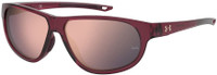 Under Armour Women's Intensity Oval Sunglasses - Maroon Frame/Rose Gold Mirror