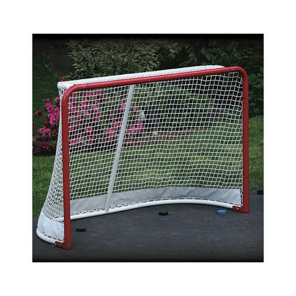 EZGoal 10' x 6' Steel Folding Hockey Goal with Backstop & Targets 67008