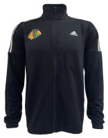 Adidas Men's NHL Chicago Blackhawks Hockey Full Zip Workout Jacket Shirt (M)