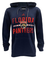 Adidas Men's NHL Florida Panthers Laced Neck Long-sleeve Sweatshirt Hockey (L)