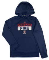 Adidas Men's MLS Chicago Fire Hoody Hoodie Sweatshirt Hockey Front Pockets (M)