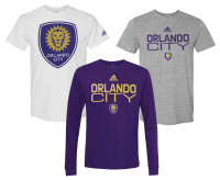 Adidas Men's MLS Orlando City (3 Pack) Tees T-Shirt Major League Soccer (M)
