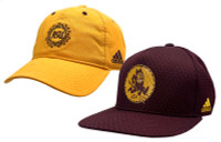 Adidas Men's ASU Arizona State University (2 Pack) Baseball Caps Hats Adjustable