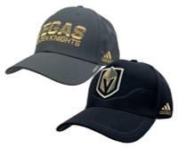 Adidas Men's NHL Las Vegas Knights Hockey (2 Pack) Flex Fit Baseball Caps Nevada