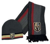 Adidas Men's NHL Las Vegas Knights Hockey (2 Pack) Knit Hat/Scarf Winter Nevada
