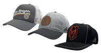 Adidas Men's NHL Las Vegas Knights Hockey (3 Pack) Adjustable Baseball Caps NE