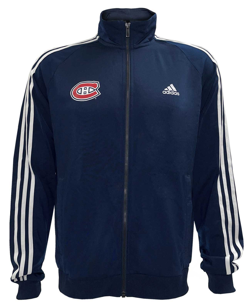 Adidas Mens NHL Montreal Canadiens Hockey Full Zip Sweatshirt Active